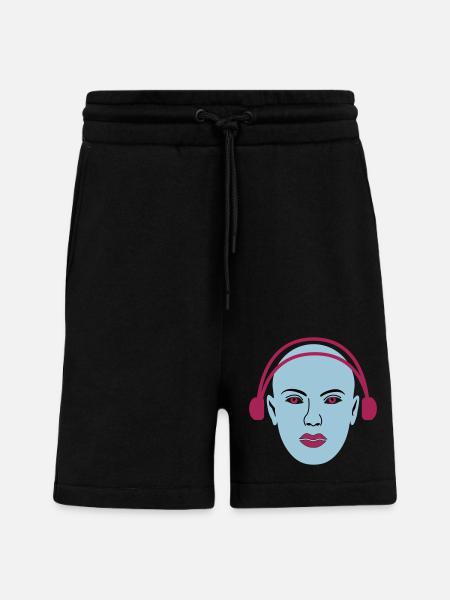Alien hört Musik - Shorts - made by SPREAD - SOLID BLACK