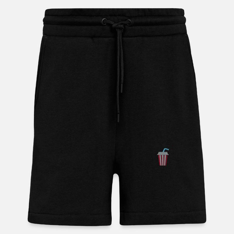 Limonadenbecher bestickt - Shorts - made by SPREAD - SOLID BLACK