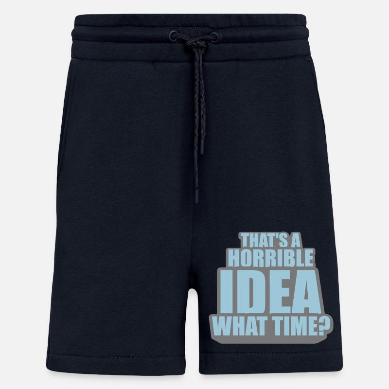 C’est une idée horrible - Short bio décontracté fabriqué en UE - DARK NAVY