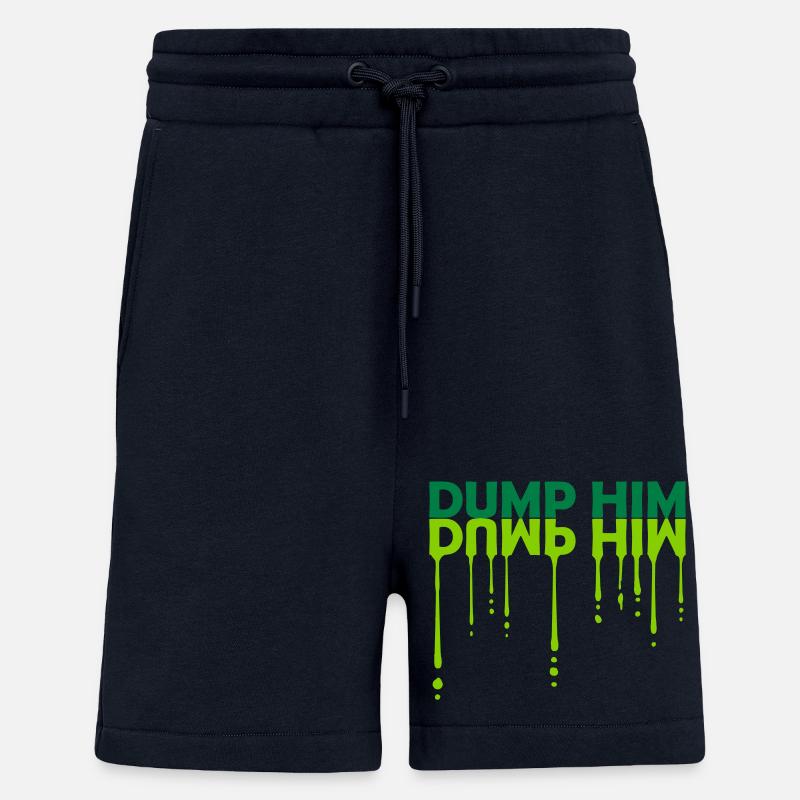 dump him quote logo - Shorts - made by SPREAD - DARK NAVY
