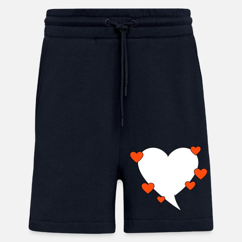 Speech bubble with hearts - Shorts - made by SPREAD - DARK NAVY