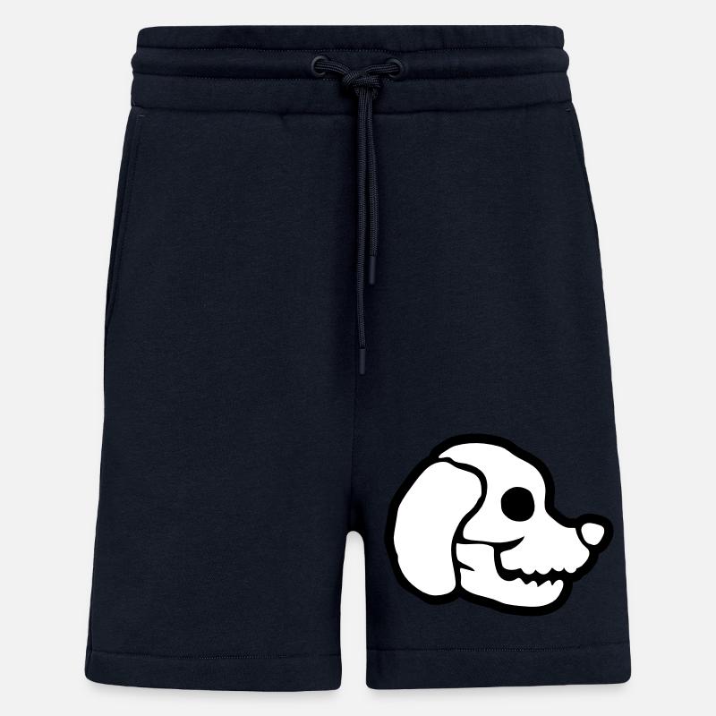 Hunde Schädel Halloween Skelett - Shorts - made by SPREAD - DARK NAVY