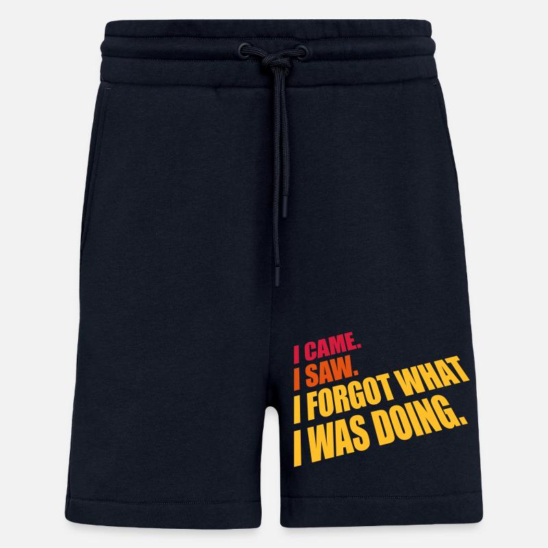 I came saw forget - Shorts - made by SPREAD - DARK NAVY