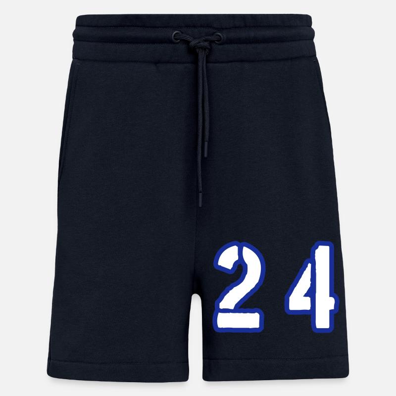 24 Symbole numérique - Short bio décontracté fabriqué en UE - DARK NAVY