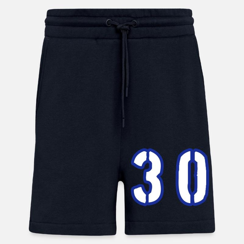 Symbole de 30 chiffres - Short bio décontracté fabriqué en UE - DARK NAVY