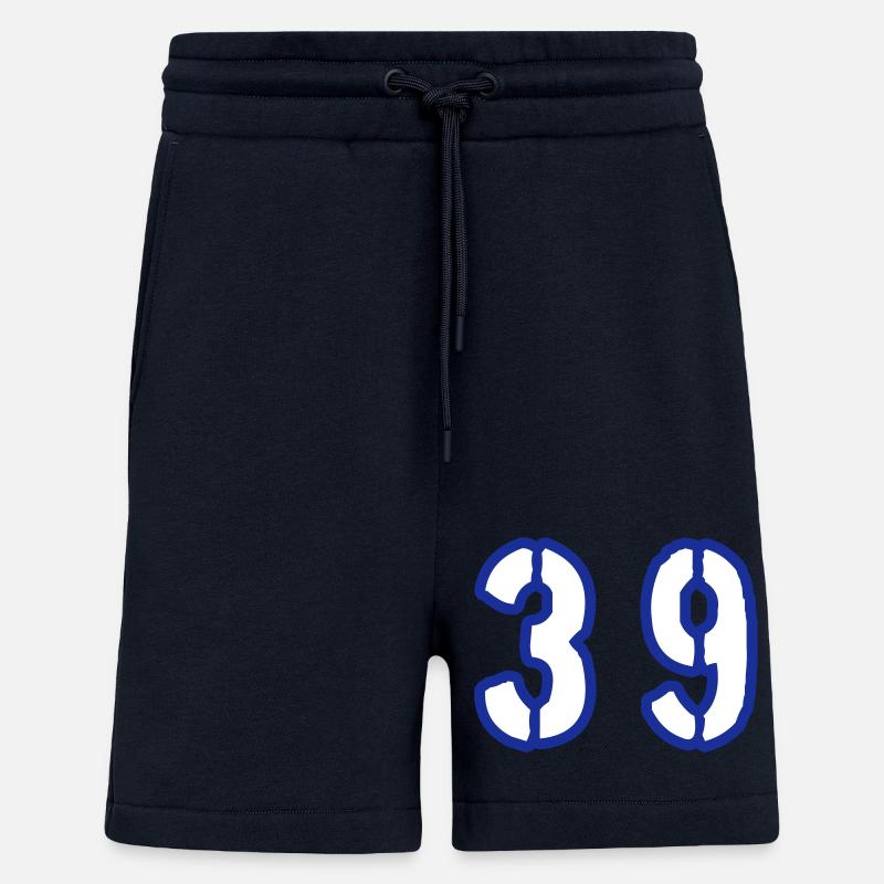 39 Number Symbol - Shorts - made by SPREAD - DARK NAVY