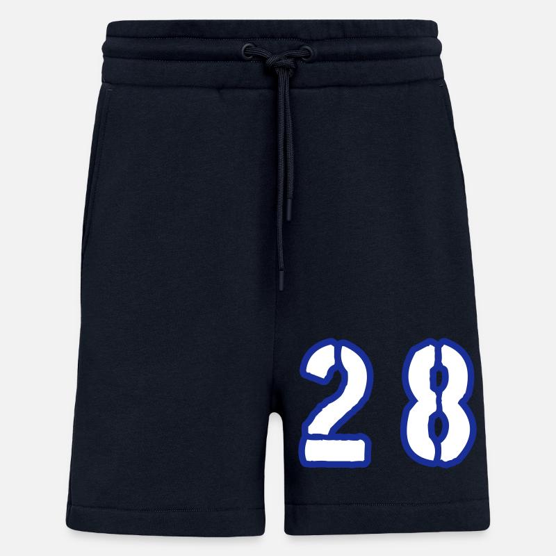 28 Symbole numérique - Short bio décontracté fabriqué en UE - DARK NAVY