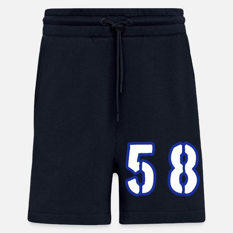 58 Symbole numérique - Short bio décontracté fabriqué en UE - DARK NAVY