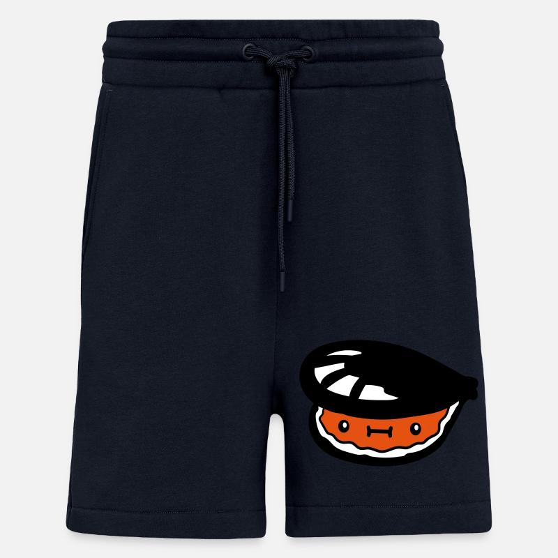 petite coquille suesse avec visage - Short bio décontracté fabriqué en UE - DARK NAVY