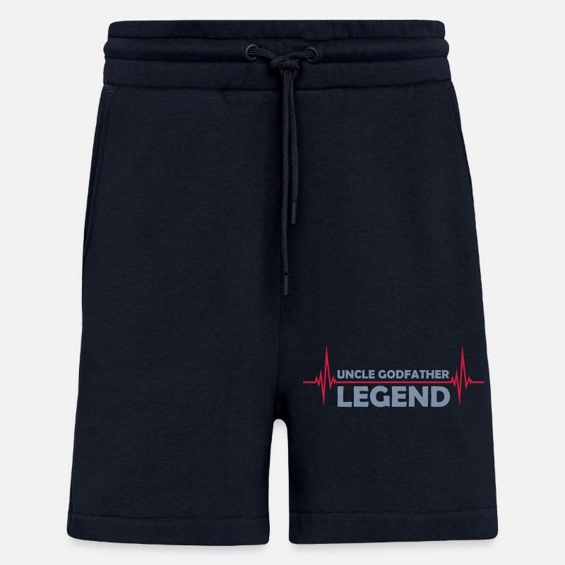 Uncle Godfather Legend Quote - Shorts - made by SPREAD - DARK NAVY
