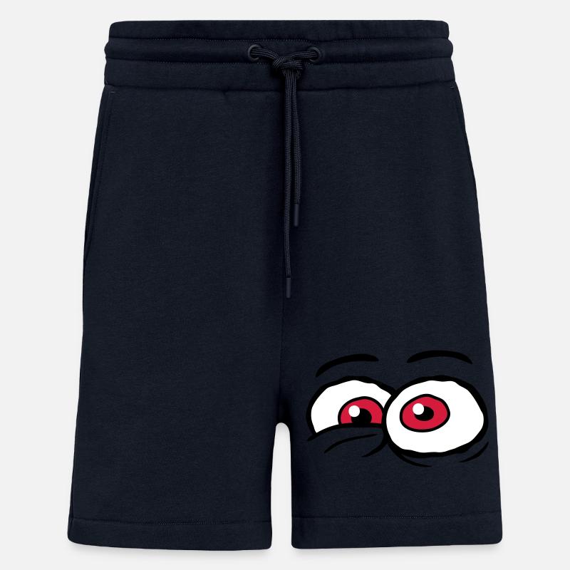 Comic Eyes Crazy Design - Shorts - made by SPREAD - DARK NAVY