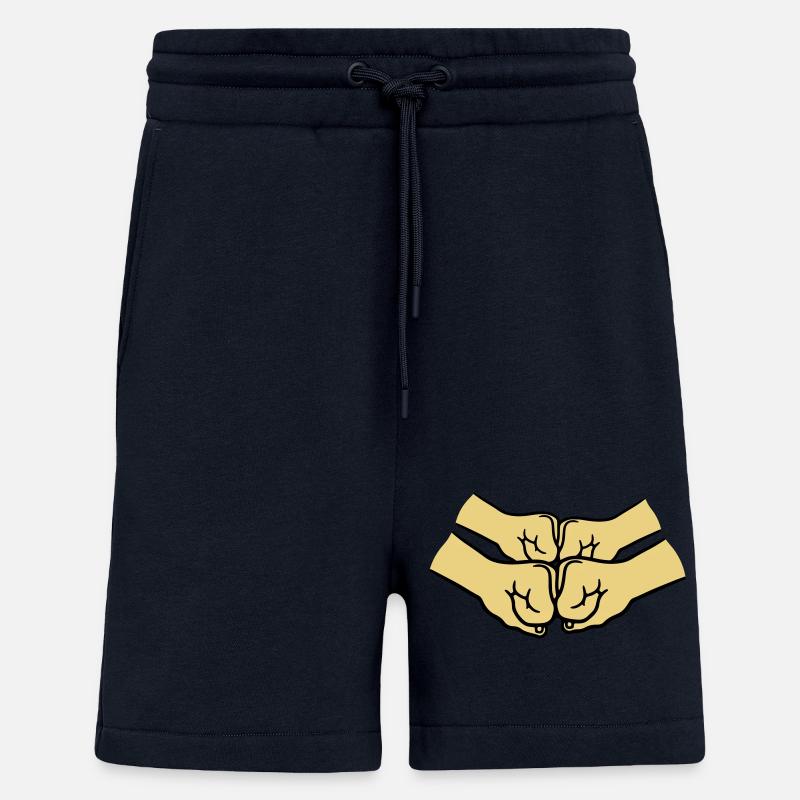 4 hands crew - Shorts - made by SPREAD - DARK NAVY