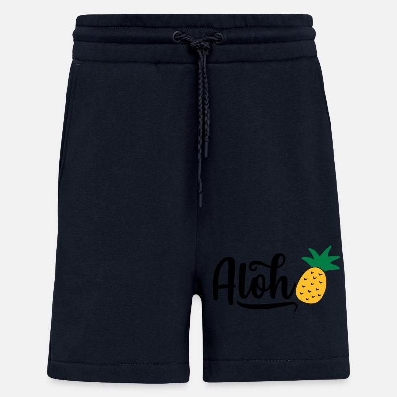Aloha Ananas - Short bio décontracté fabriqué en UE - DARK NAVY
