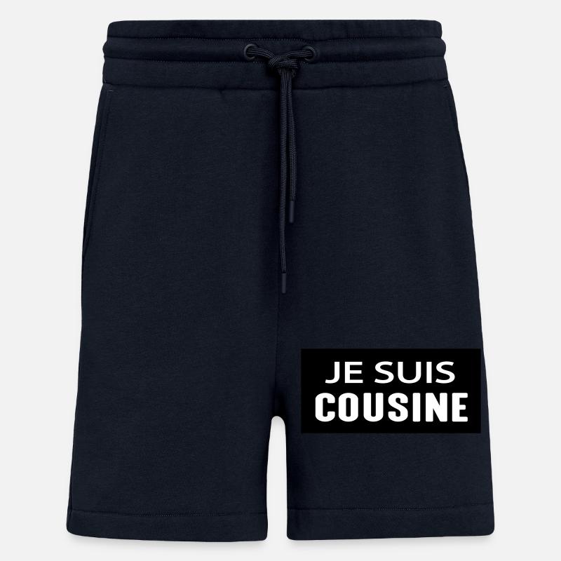 I AM A COUSIN - Shorts - made by SPREAD - DARK NAVY