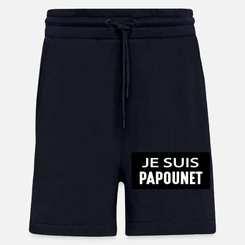 JE SUIS PAPOUNET - Short bio décontracté fabriqué en UE - DARK NAVY