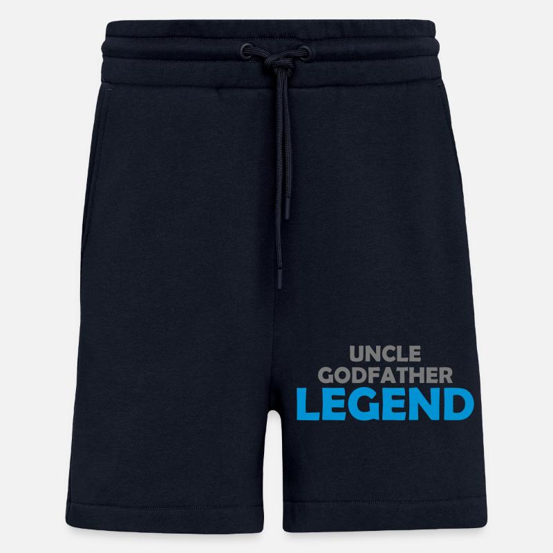 Uncle Godfather Legend Quote - Shorts - made by SPREAD - DARK NAVY