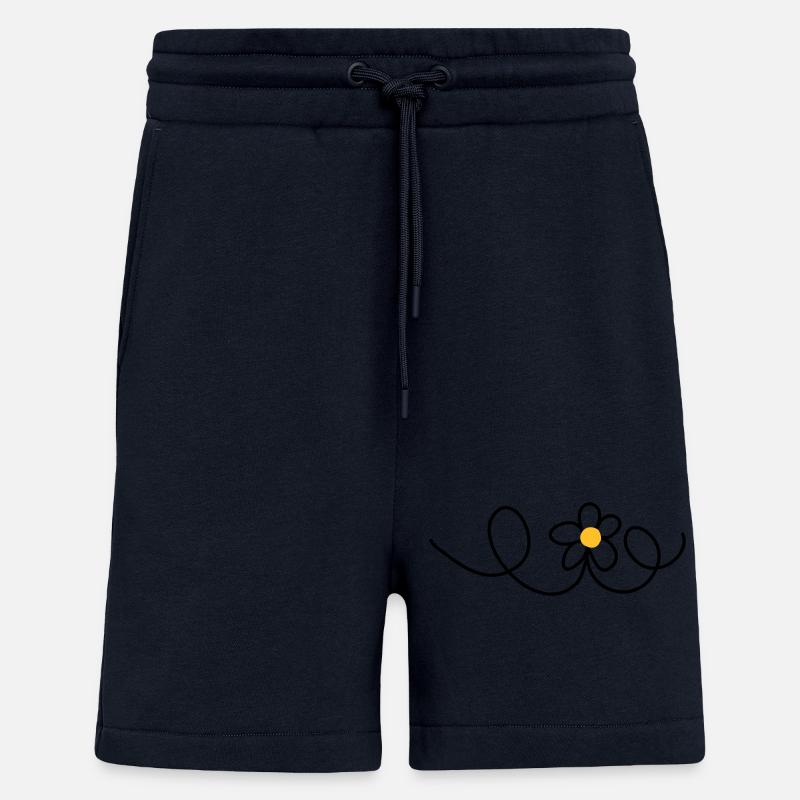 fleur - Short bio décontracté fabriqué en UE - DARK NAVY