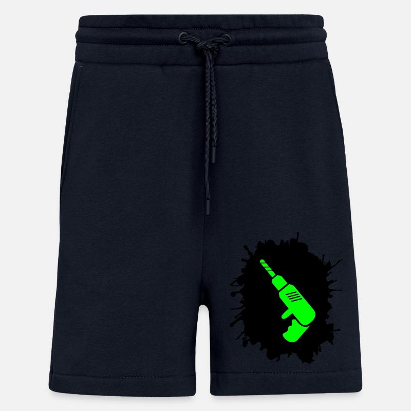 bohrmaschine klecks handwerker - Shorts - made by SPREAD - DARK NAVY