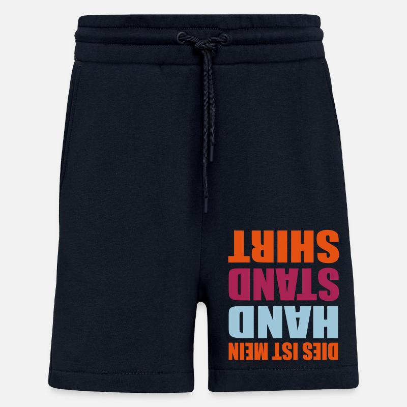 Stand de la main - Short bio décontracté fabriqué en UE - DARK NAVY