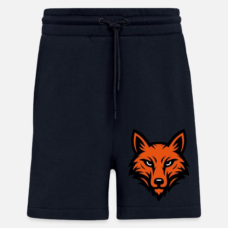 Tête de renard - Short bio décontracté fabriqué en UE - DARK NAVY