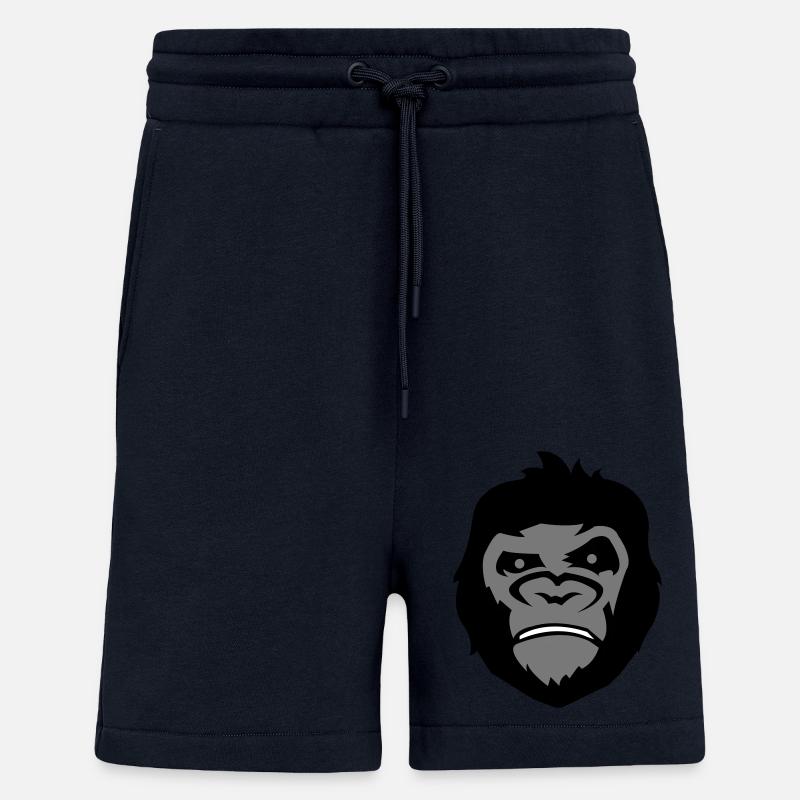 Visage de gorille - Short bio décontracté fabriqué en UE - DARK NAVY