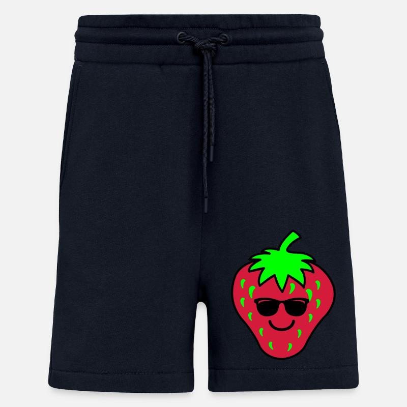 Fraise Fraîche - Short bio décontracté fabriqué en UE - DARK NAVY