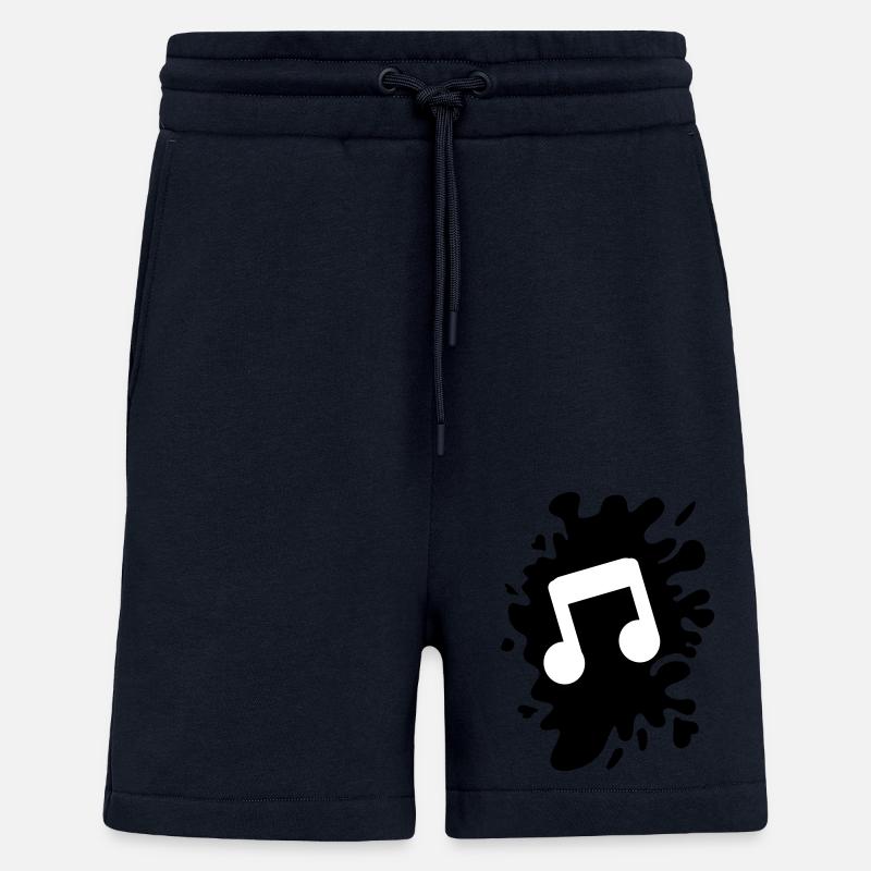 klecks musik note - Shorts - made by SPREAD - DARK NAVY