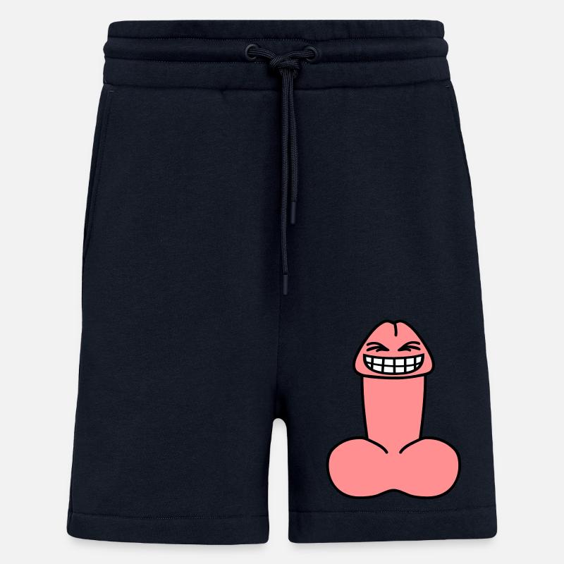 cheeky_penis - Organic relaxed shorts made in EU - DARK NAVY