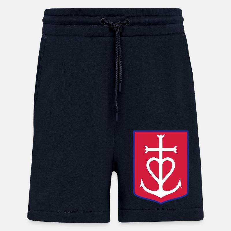 Croix Camargue - Pantaloncini ecologici casual Made in UE - DARK NAVY