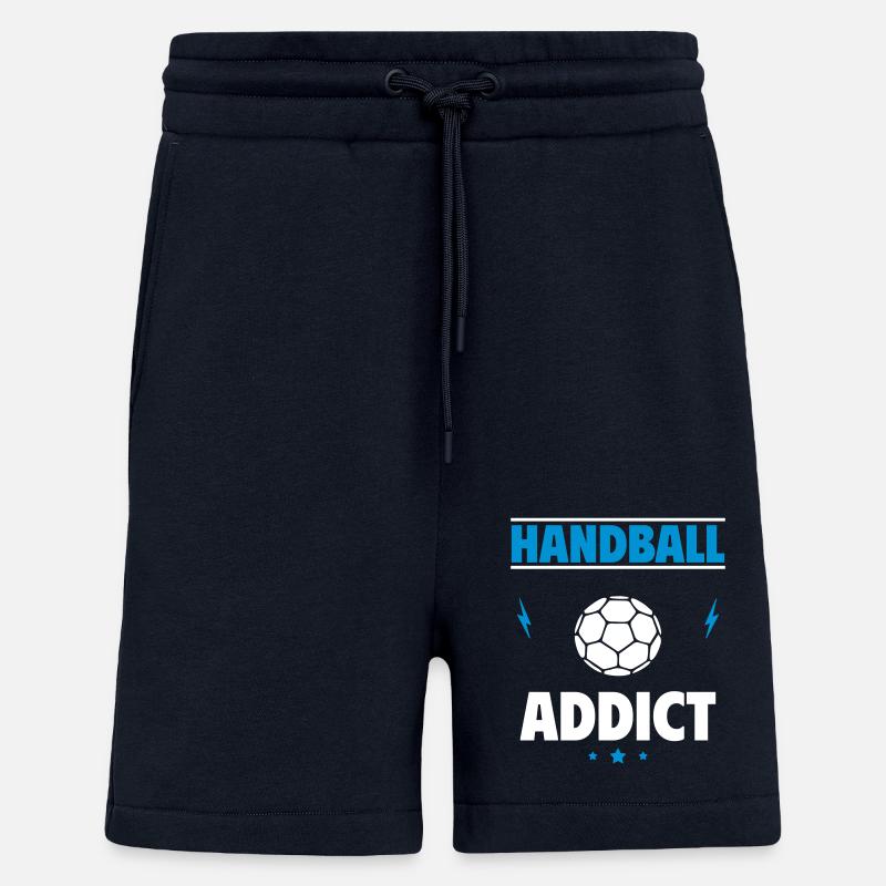 Accro au handball - Short bio décontracté fabriqué en UE - DARK NAVY