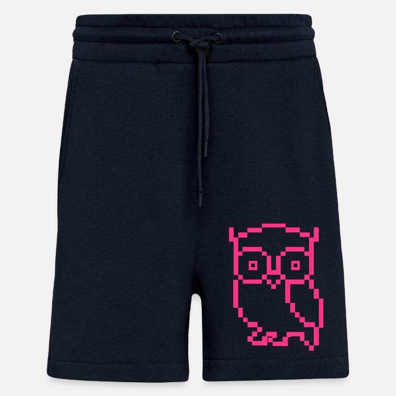 Pixel Eule - Shorts - made by SPREAD - DARK NAVY