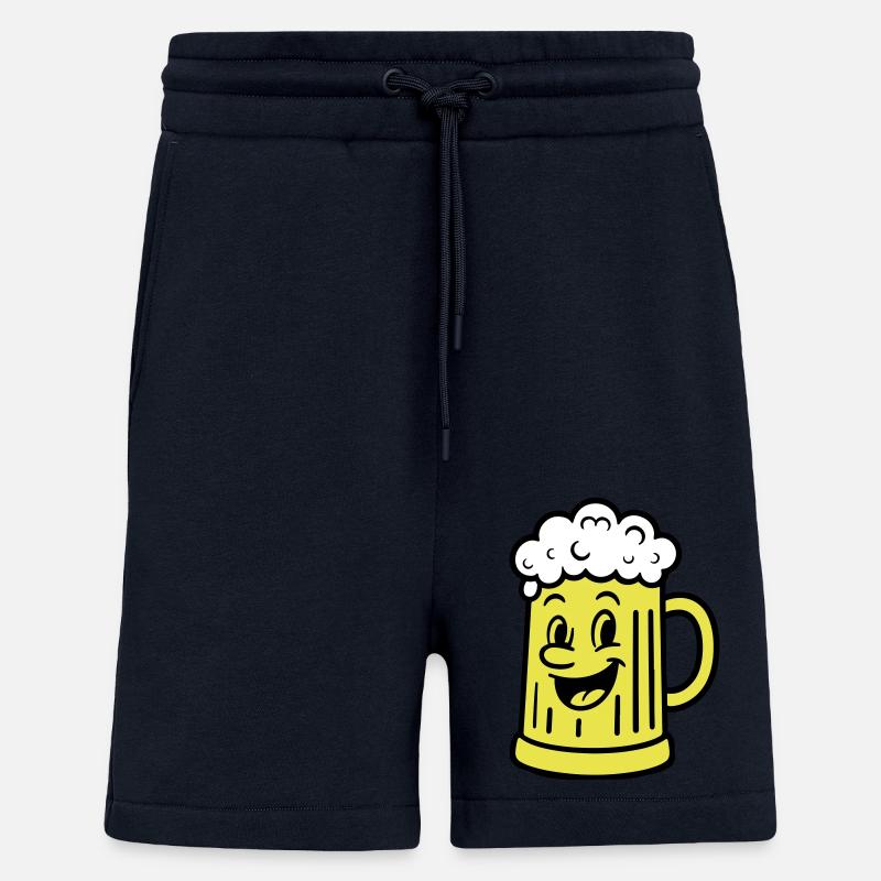 Beer Mug Comic Beer - Shorts - made by SPREAD - DARK NAVY