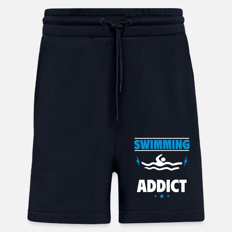 Accro à la natation - Short bio décontracté fabriqué en UE - DARK NAVY