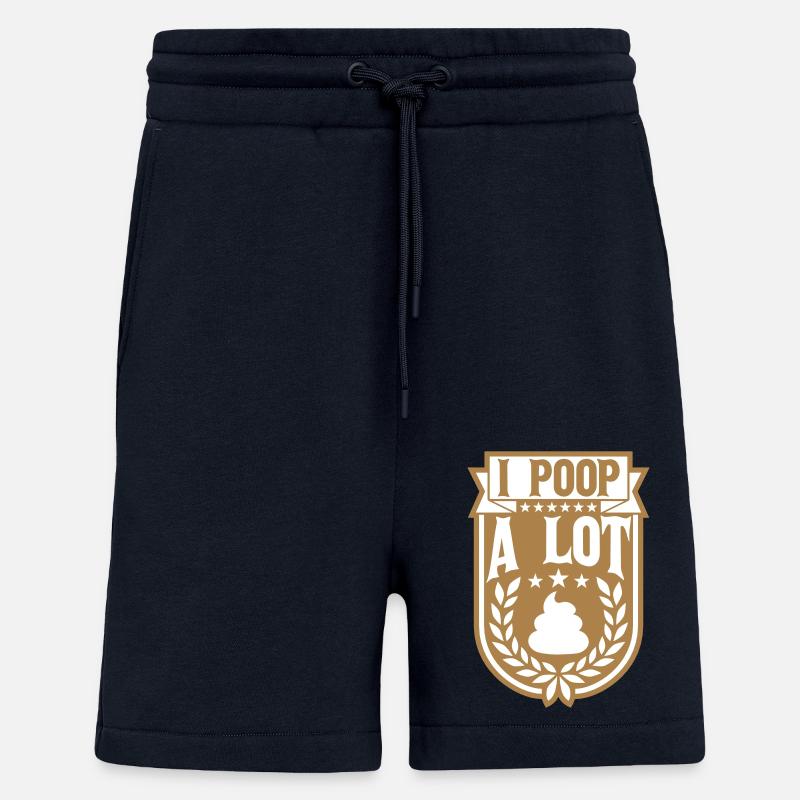 Je fais beaucoup caca - Short bio décontracté fabriqué en UE - DARK NAVY