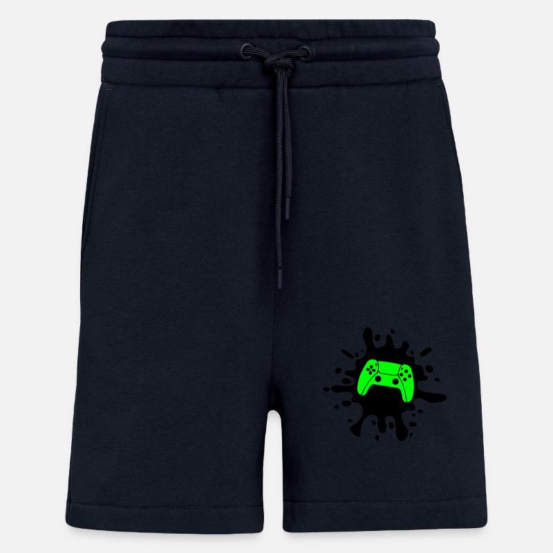 gamer gamepad klecks - Shorts - made by SPREAD - DARK NAVY