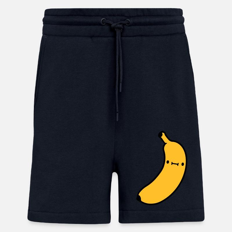 petite banane sucrée avec - Short bio décontracté fabriqué en UE - DARK NAVY