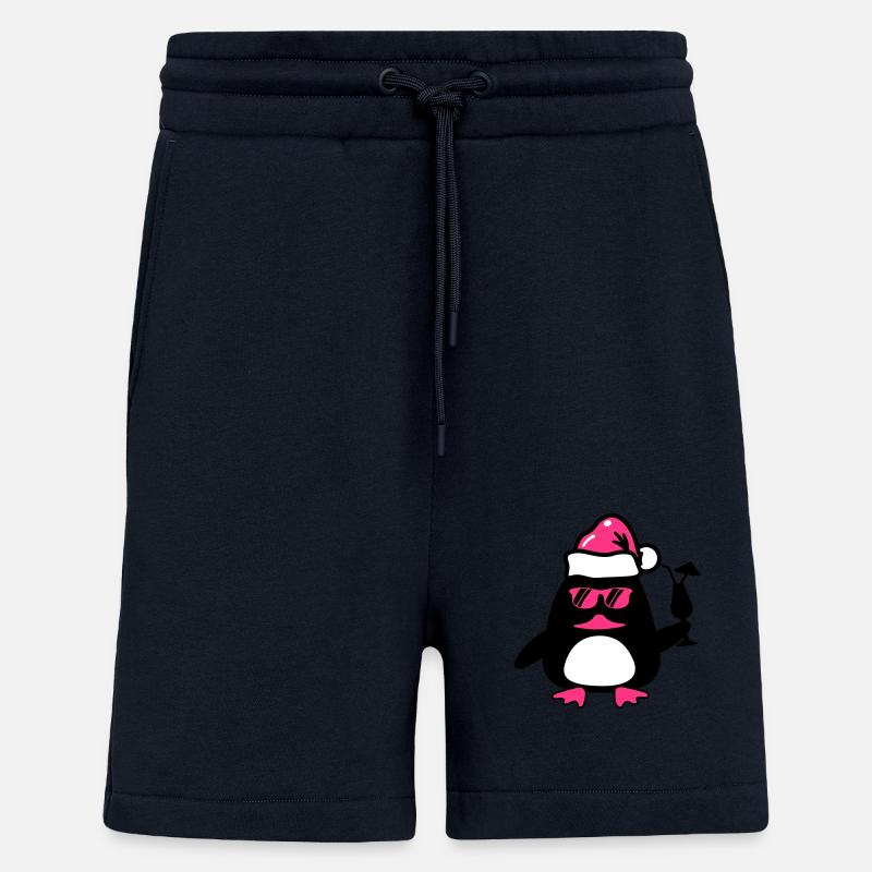 Noël du canard de plage - Short bio décontracté fabriqué en UE - DARK NAVY
