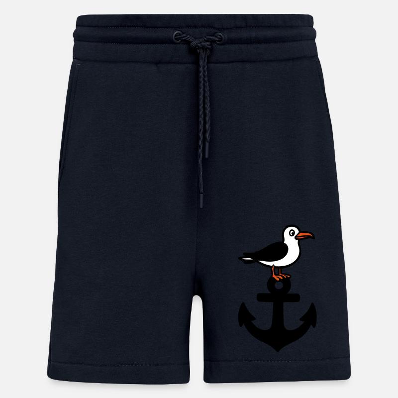 Anker Möwe Hafen - Short bio décontracté fabriqué en UE - DARK NAVY
