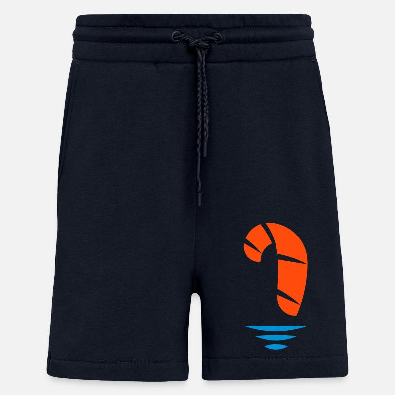 Logo du kitesurfeur - Short bio décontracté fabriqué en UE - DARK NAVY