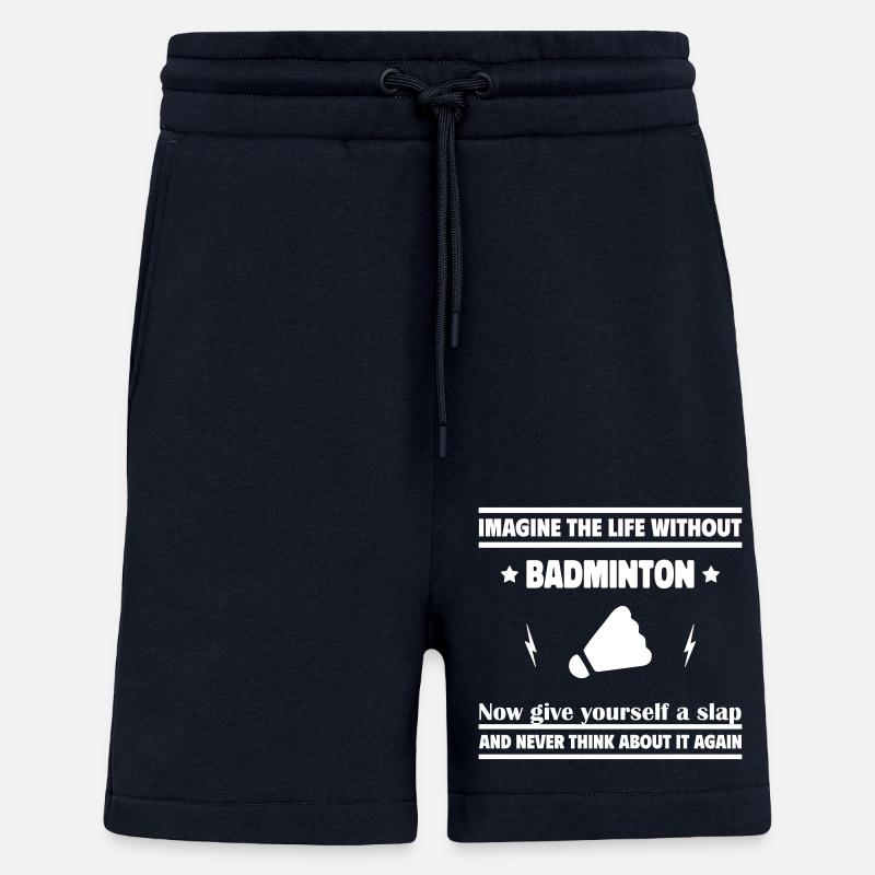 Imagine a life without badminton - Shorts - made by SPREAD - DARK NAVY