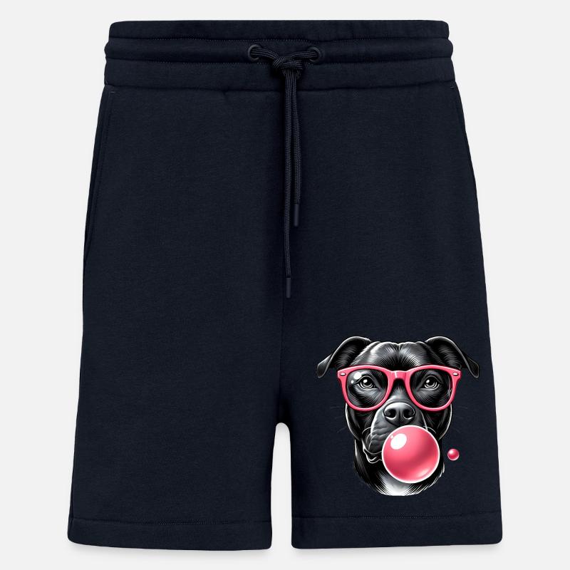 Cool with Pink Bubble Gum - Shorts - made by SPREAD - DARK NAVY