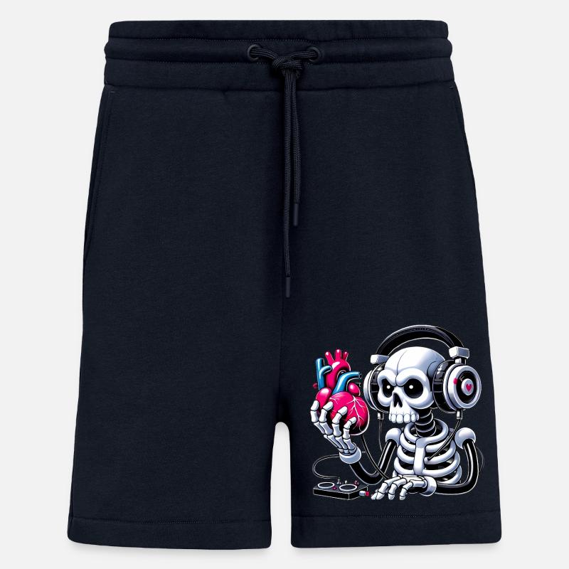 Skelett hört auf Herzdesign - Shorts - made by SPREAD - DARK NAVY