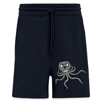 Oktopus Alien Monster Horror Außerirdischer Grinst - Shorts - made by SPREAD - DARK NAVY - Vorne
