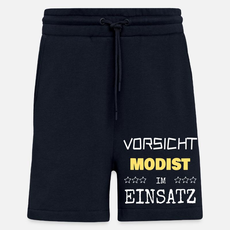 Milliniste par vocation - Short bio décontracté fabriqué en UE - DARK NAVY
