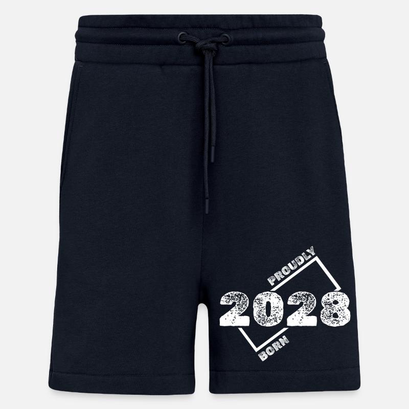 Idée cadeau 2028 - Short bio décontracté fabriqué en UE - DARK NAVY