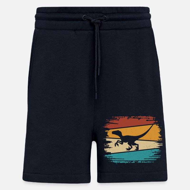 Velociraptor Dino Dinosaurier - Shorts - made by SPREAD - DARK NAVY