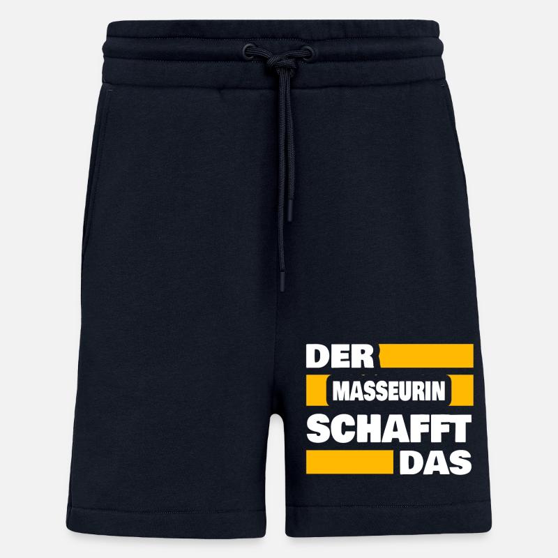 Masseuse de travail - Short bio décontracté fabriqué en UE - DARK NAVY