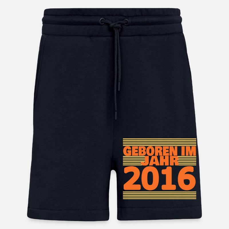 Né en 2016 - Short bio décontracté fabriqué en UE - DARK NAVY