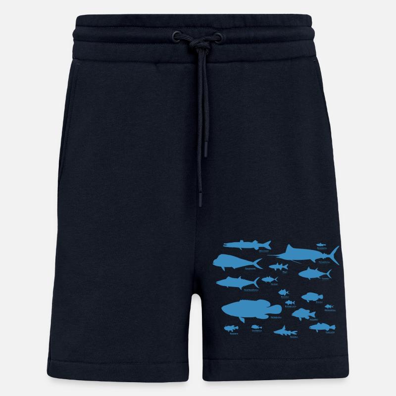 Meeresfische 01 - Shorts - made by SPREAD - DARK NAVY