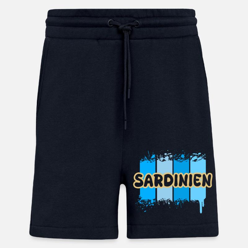 Sardaigne comme Sardaigne - Short bio décontracté fabriqué en UE - DARK NAVY